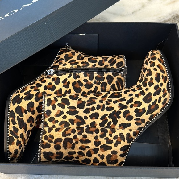 NWT Coach Animal Print Booties - Picture 5 of 16